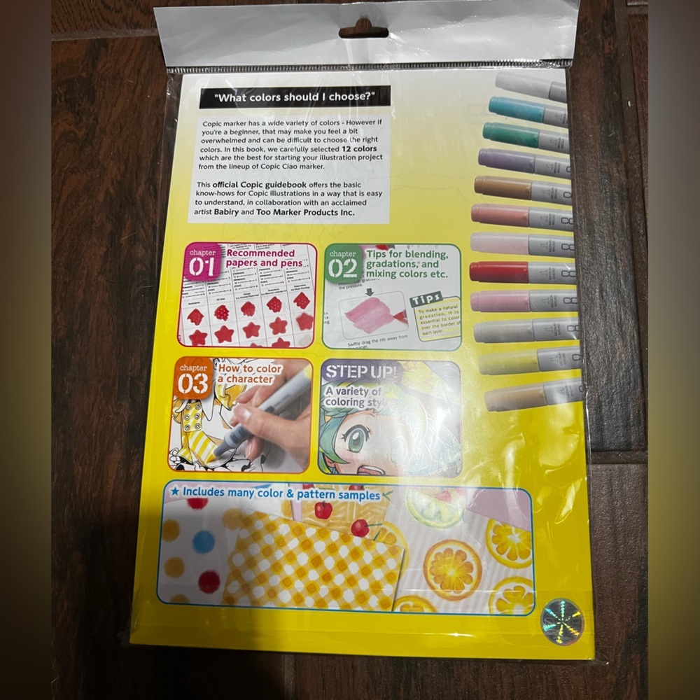 COPIC Alcohol Markers Illustration Book and Markers For Beginners - Picture 2 of 2